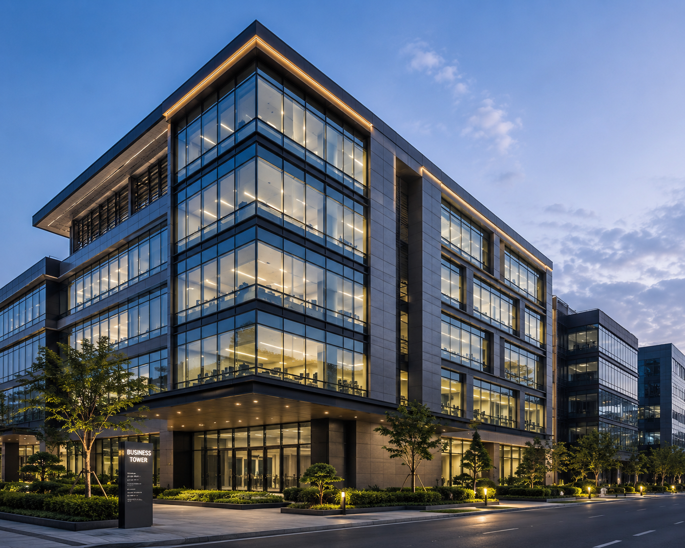 Commercial building construction